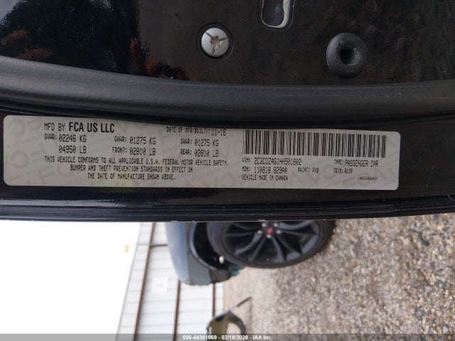 2017 DODGE CHALLENGER 2C3CDZAG1HH501802 Photo 8