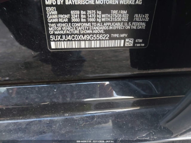 5UXJU4C0XM9G55622 BMW X5 M50i