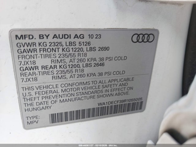 2024 AUDI Q3 WA1DECF39R1055005 Photo 8