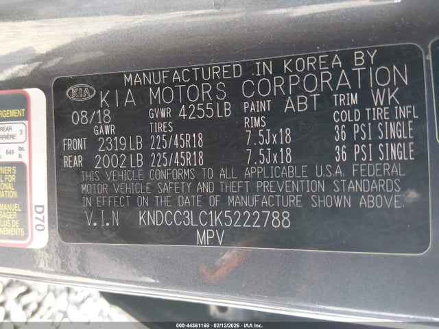 2019 KIA NIRO KNDCC3LC1K5222788 Photo 8