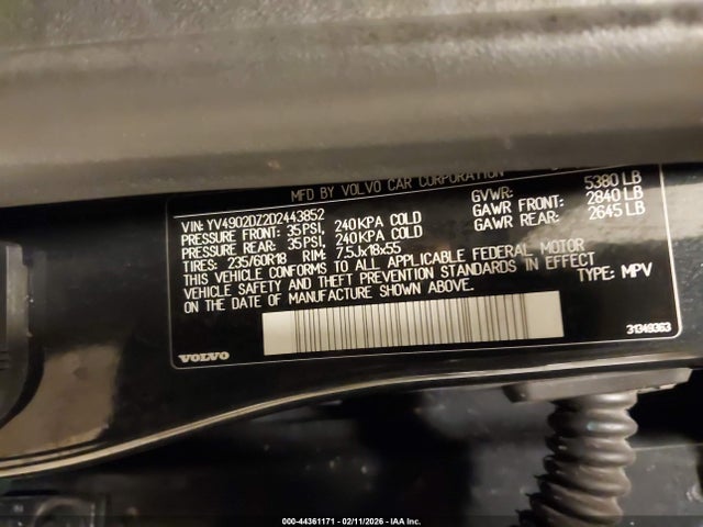 2013 VOLVO XC60 YV4902DZ2D2443852 Photo 8