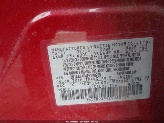 Nissan SENTRA SR 2014 3N1AB7AP4EY280959 Image 9