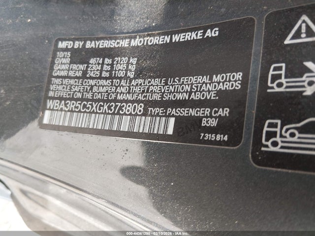 2016 BMW 435I WBA3R5C5XGK373808 Photo 8