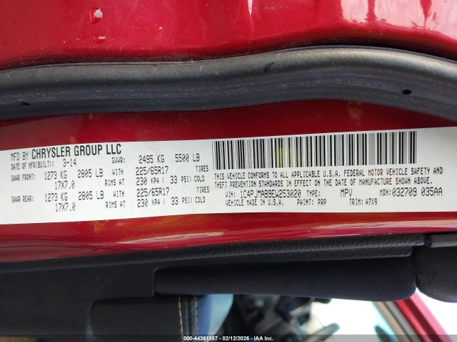 1C4PJMAB9EW253020 Jeep Cherokee Sport