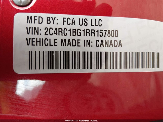 2C4RC1BG1RR157800 Chrysler Pacifica Touring L