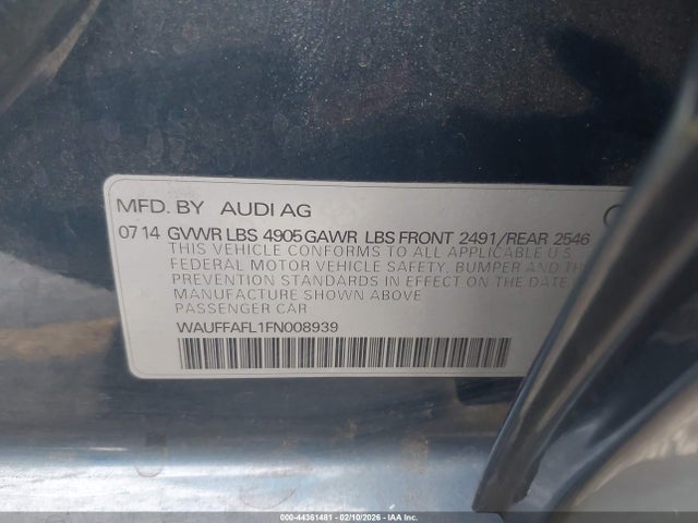 2015 AUDI A4 WAUFFAFL1FN008939 Photo 8
