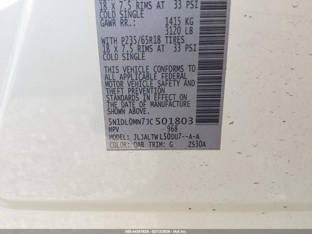 Продаж на аукціоні авто 2018 Infiniti Qx60, vin: 5N1DL0MN7JC501803, номер лоту: 44361629