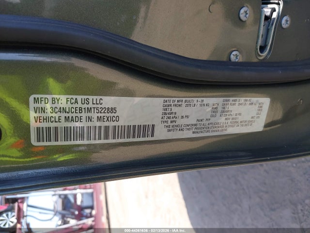 2021 JEEP COMPASS 3C4NJCEB1MT522885 Photo 8