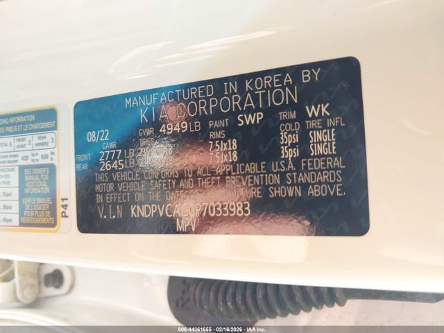 KNDPVCAG0P7033983 KIA Sportage Hybrid Ex