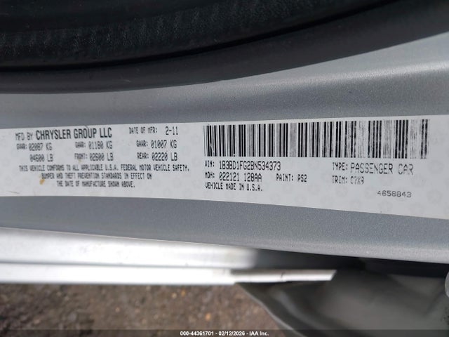 2011 DODGE AVENGER 1B3BD1FG2BN534373 Photo 8