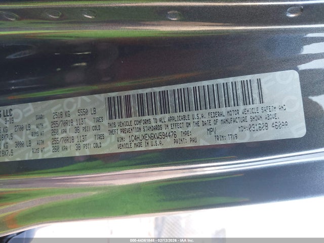 2019 JEEP WRANGLER UNLIMITED 1C4HJXEN6KW594476 Photo 8