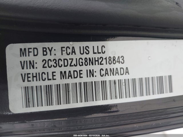 2022 DODGE CHALLENGER 2C3CDZJG8NH218843 Photo 8