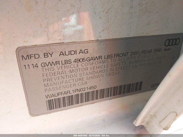 2015 AUDI A4 WAUFFAFL1FN021450 Photo 8