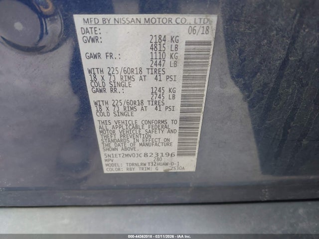 2018 NISSAN ROGUE HYBRID 5N1ET2MV0JC823196 Photo 8