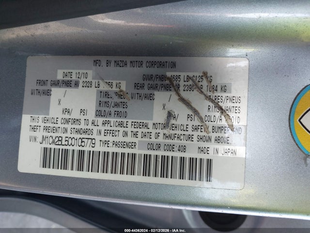 2012 MAZDA MAZDA5 JM1CW2BL5C0105779 Photo 8