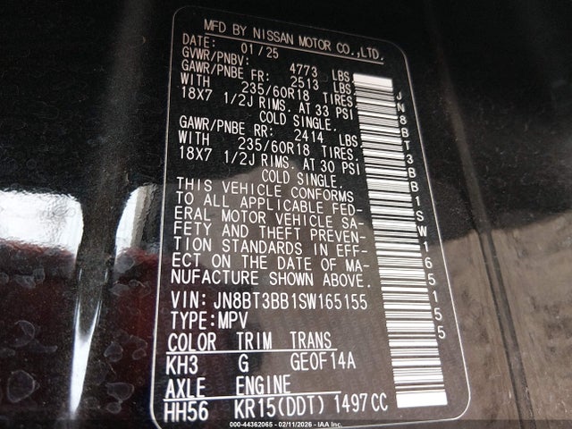 2025 NISSAN ROGUE JN8BT3BB1SW165155 Photo 8