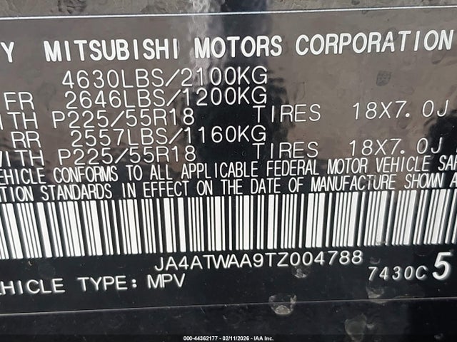 2026 MITSUBISHI ECLIPSE CROSS JA4ATWAA9TZ004788 Photo 8