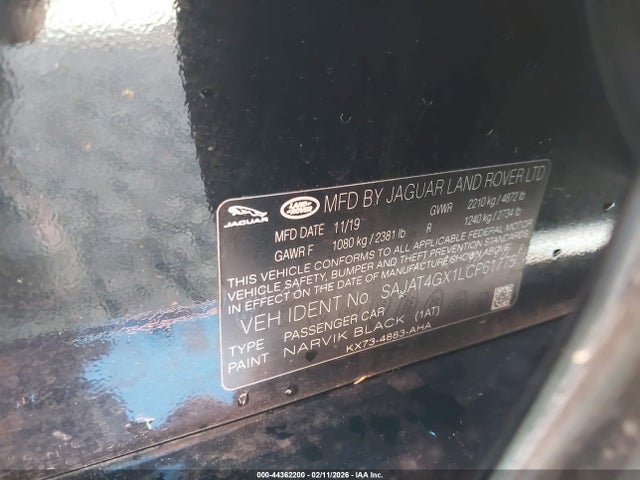 Jaguar Xe R-dynamic S Awd Automatic 2020 SAJAT4GX1LCP61775 Image 9