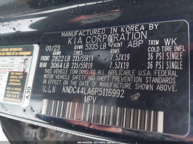 KIA Ev6 Gt-line 2023 KNDC44LA6P5116992 Image 8