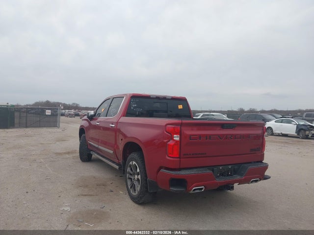 2022 Chevrolet Silverado 1500 4wd  Short Bed High Country მანქანა იყიდება აუქციონზე, vin: 1GCUDJET2NZ507743, აუქციონის ნომერი: 44362332