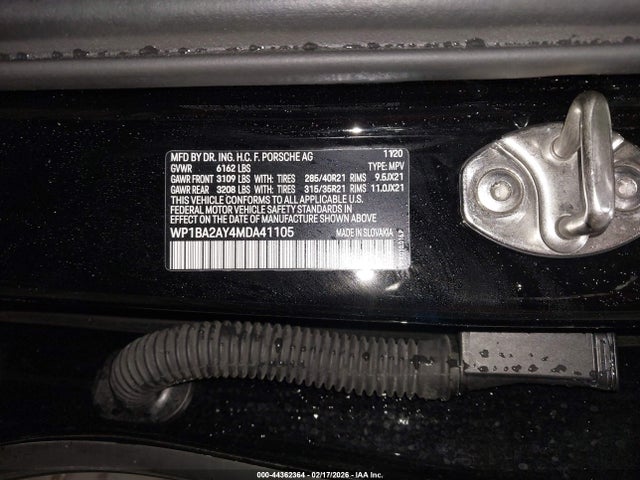 2021 PORSCHE CAYENNE WP1BA2AY4MDA41105 Photo 8