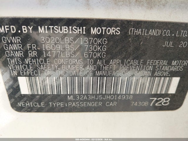 2018 MITSUBISHI MIRAGE ML32A3HJ5JH014938 Photo 8