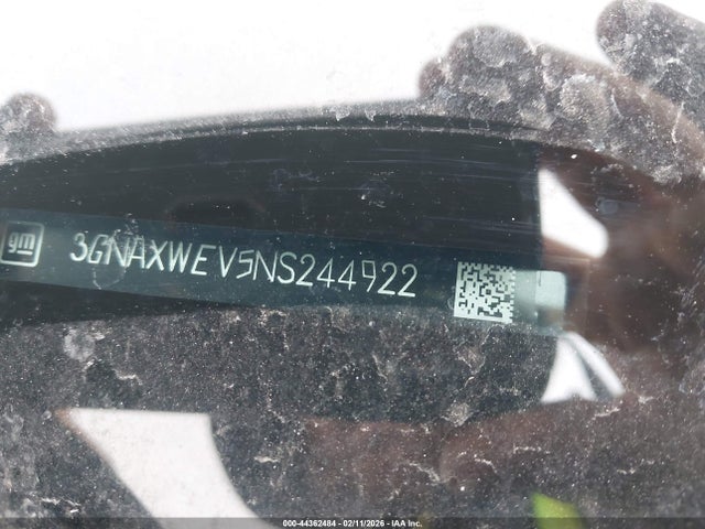 Продаж на аукціоні авто 2022 Chevrolet Equinox Awd Rs, vin: 3GNAXWEV5NS244922, номер лоту: 44362484