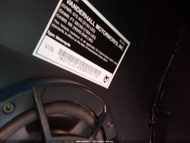 7KGTC2C4XRR005730 Vanderhall Carmel
