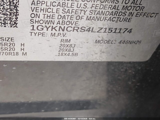 2020 CADILLAC XT5 1GYKNCRS4LZ151174 Photo 8