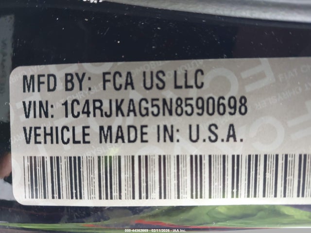 2022 JEEP GRAND CHEROKEE L 1C4RJKAG5N8590698 Photo 8