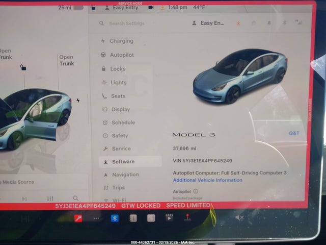 Aukcja sprzedaży 2023 Tesla Model 3 Rear-wheel Drive, vin: 5YJ3E1EA4PF645249, numer aukcji: 44362731