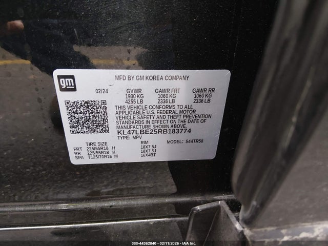 Продажа на аукционе авто 2024 Buick Envista Sport Touring Fwd, vin: KL47LBE25RB183774, номер лота: 44362840