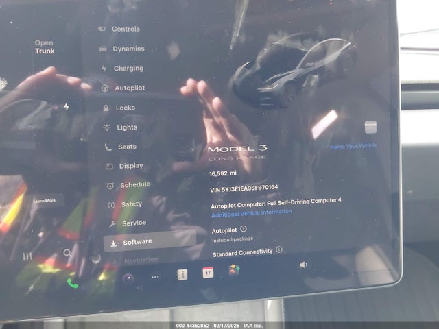 2025 Tesla Model 3 Long Range Rear-wheel Drive/standard Rear-wheel Drive მანქანა იყიდება აუქციონზე, vin: 5YJ3E1EA9SF970164, აუქციონის ნომერი: 44362852