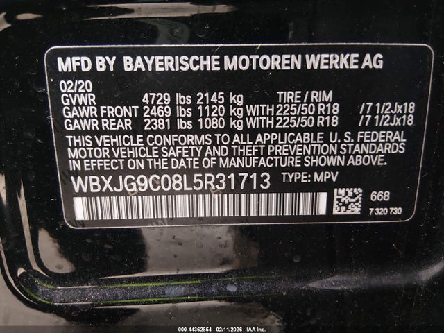2020 BMW X1 WBXJG9C08L5R31713 Photo 8