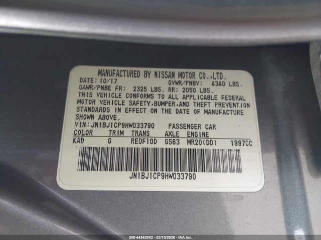 JN1BJ1CP9HW033790 Nissan Rogue Sport Sv