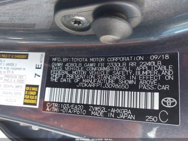 Toyota Prius Prime Advanced 2018 JTDKARFP1J3098650 Image 9