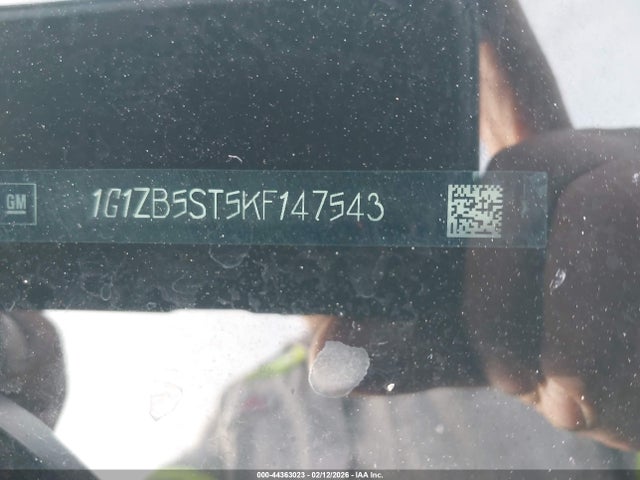 1G1ZB5ST5KF147543 Chevrolet Malibu 1ls