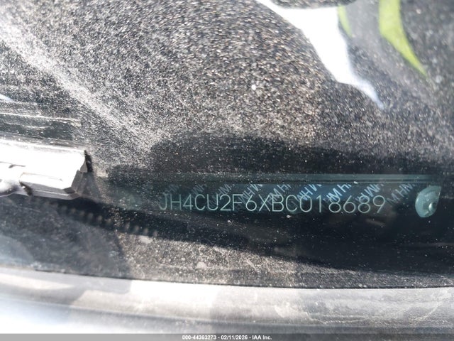 44363273 :رقم المزاد ، JH4CU2F6XBC018689 vin ، 2011 Acura Tsx 2.4 مزاد بيع