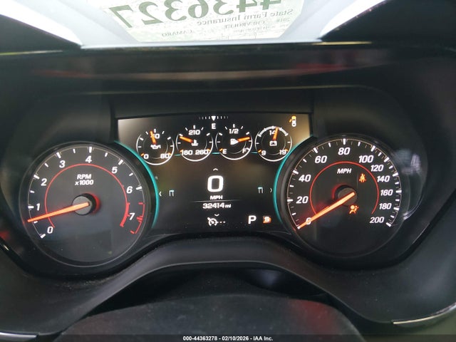 2018 Chevrolet Camaro 1ss მანქანა იყიდება აუქციონზე, vin: 1G1FF1R71J0138395, აუქციონის ნომერი: 44363278