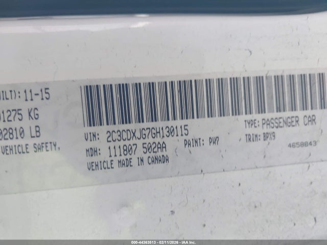 Dodge Charger Sxt 2016 2C3CDXJG7GH130115 Image 9