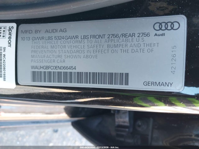 2014 AUDI A6 WAUHGBFC0EN066454 Photo 8