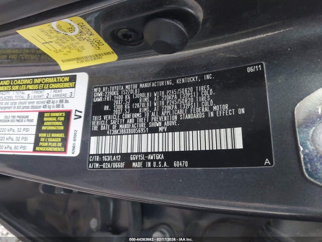 2011 TOYOTA VENZA 4T3BK3BBXBU056951 Photo 8