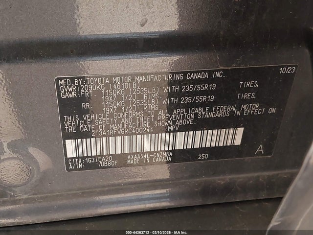 Toyota Rav4 Xle Premium 2024 2T3A1RFV6RC400244 Image 9