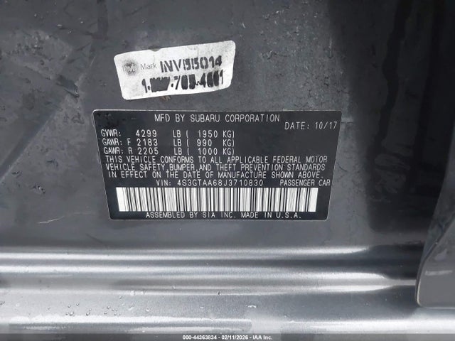 4S3GTAA68J3710830 Subaru Impreza 2.0i