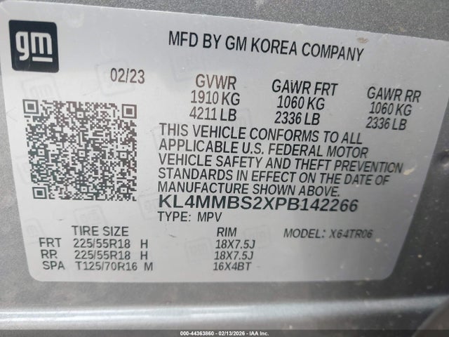 Aukcja sprzedaży 2023 Buick Encore Gx Preferred Fwd, vin: KL4MMBS2XPB142266, numer aukcji: 44363860
