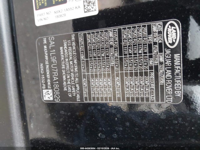 SAL1L9FU7RA180829 Land Rover Range Rover Sport Dynamic Se