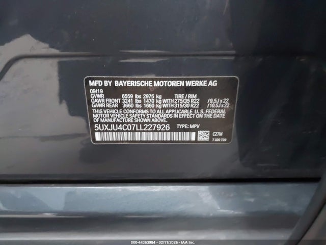 2020 BMW X5 5UXJU4C07LL227926 Photo 8