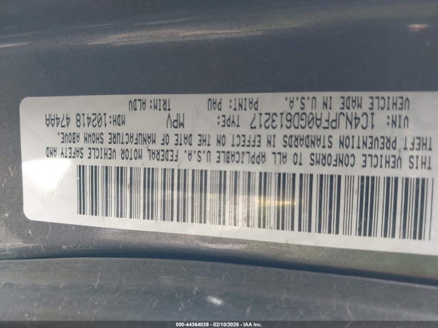 44364039 :رقم المزاد ، 1C4NJPFA0GD613217 vin ، 2016 Jeep Patriot High Altitude Edition مزاد بيع