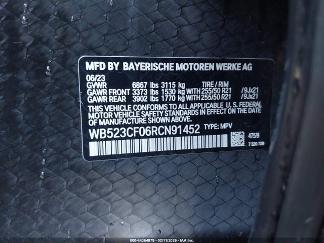 BMW Ix Xdrive50 2024 WB523CF06RCN91452 Image 9
