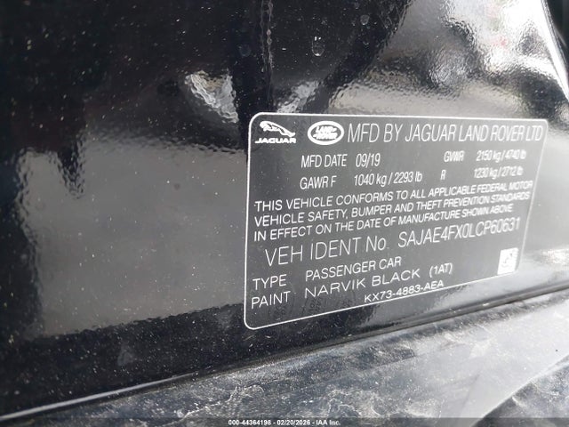 2020 JAGUAR XE SAJAE4FX0LCP60631 Photo 8